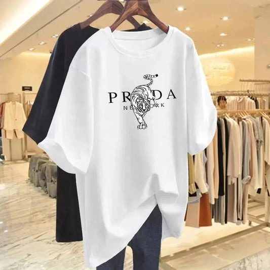 Brand Luxury T Shirt Women Clothing Cotton Oversized Men Short Sleeve T Shirt Tops Soft Summer Tees Fashion Blouse Streetwear