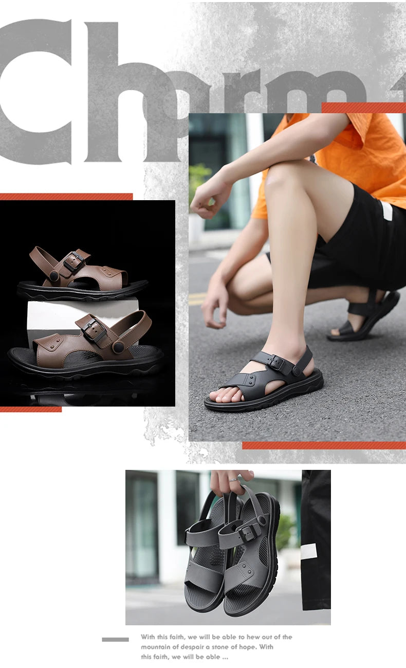 Herren Slipper offene sandalen