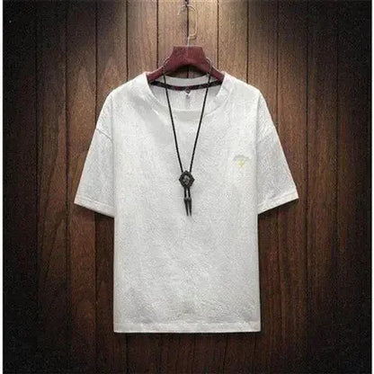 Clothing O Neck 5Xl Man Tee Shirts Basic T Shirt for Men Linen Top Cotton Streetwear Ordinary High Quality New in Original Cheap