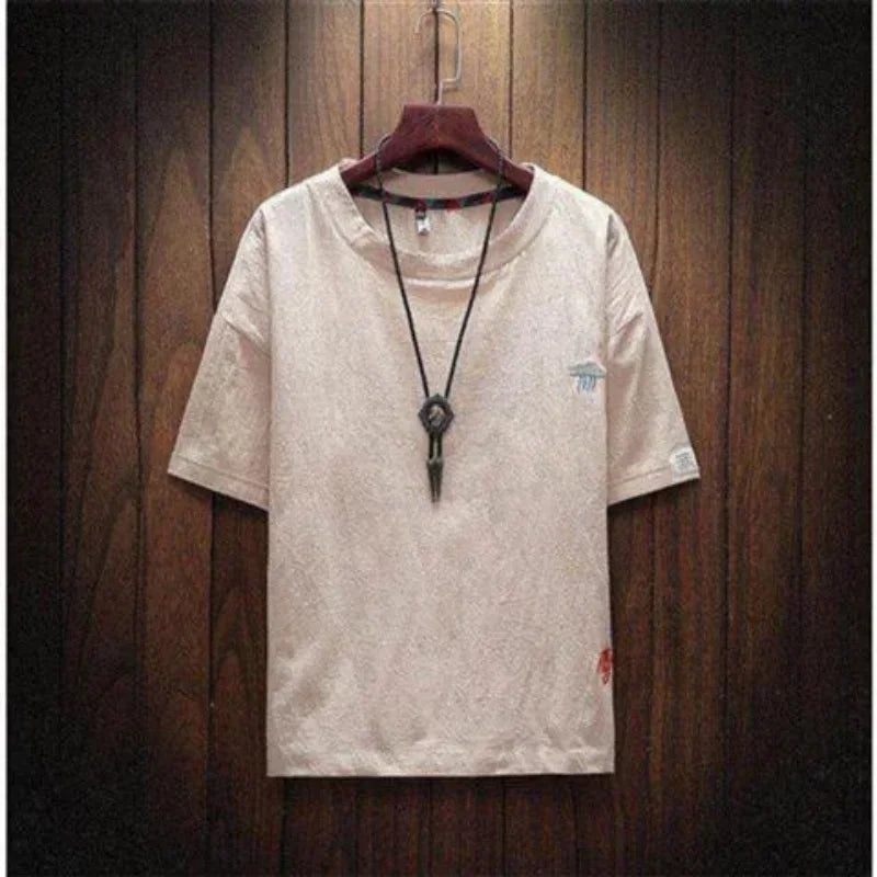 Clothing O Neck 5Xl Man Tee Shirts Basic T Shirt for Men Linen Top Cotton Streetwear Ordinary High Quality New in Original Cheap