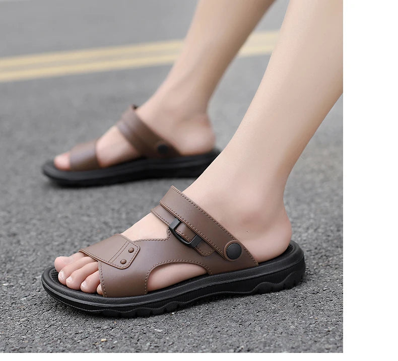 Herren Slipper offene sandalen