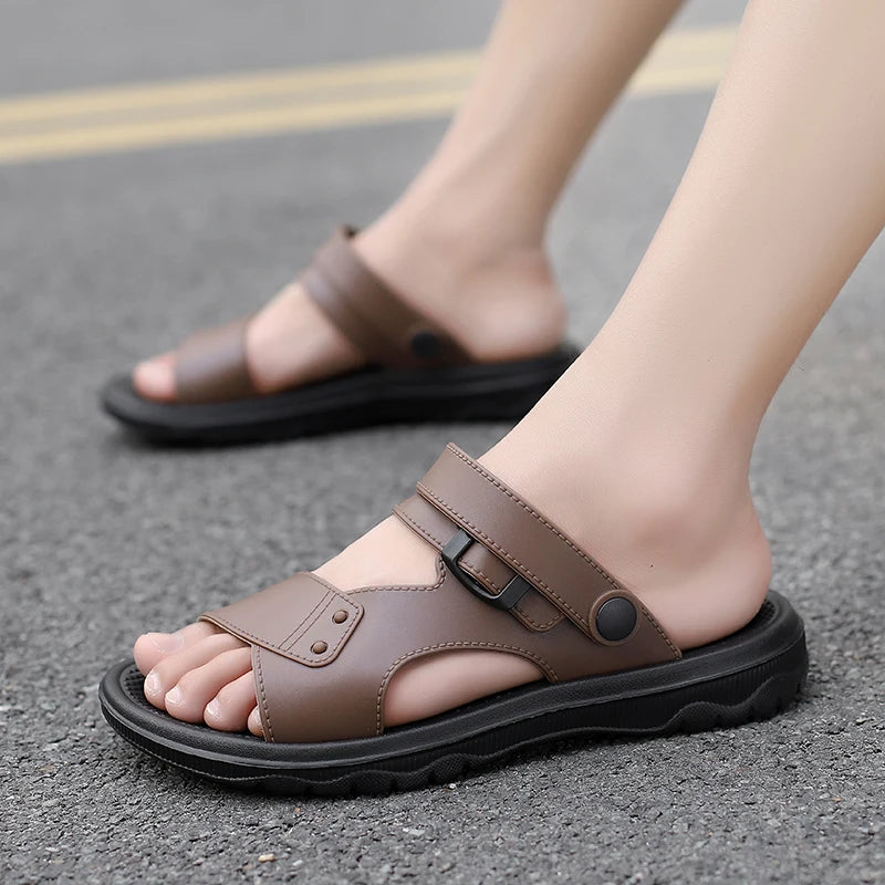 Herren Slipper offene sandalen